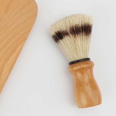 private label shaving beard brush wood handle horse hair shaving brush