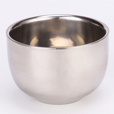 High quality double layer stainless steel shaving soap bowl soap mug bowl