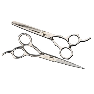 CA104 Professional 6 inches Hair shear Hair Cutting Scissors High Quality Barber Silver Scissors